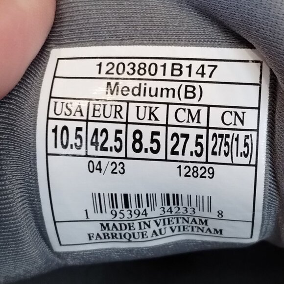 Brooks Ghost 15 Womens Running Shoes White/Oyster/Oriole Size 10.5 - Picture 13 of 15